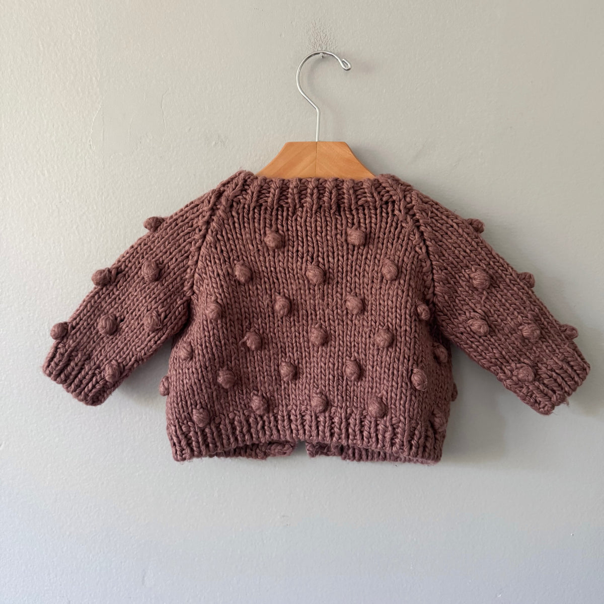 The Blueberry hill / Brown knit cardigan / 3-12M