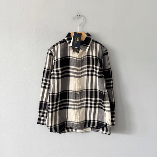 Polo Ralph Lauren	/ Black x white woven shirt / 6Y - New with tag