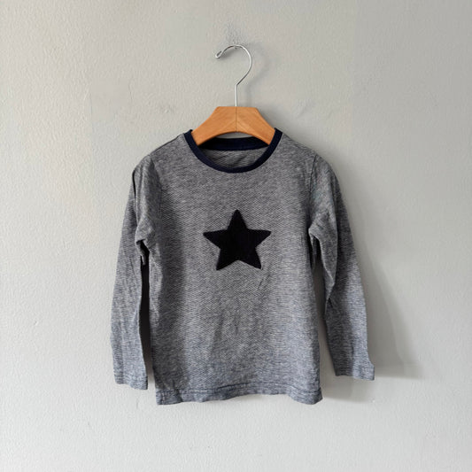 M&S / Navy x star long sleeve / 3-4Y