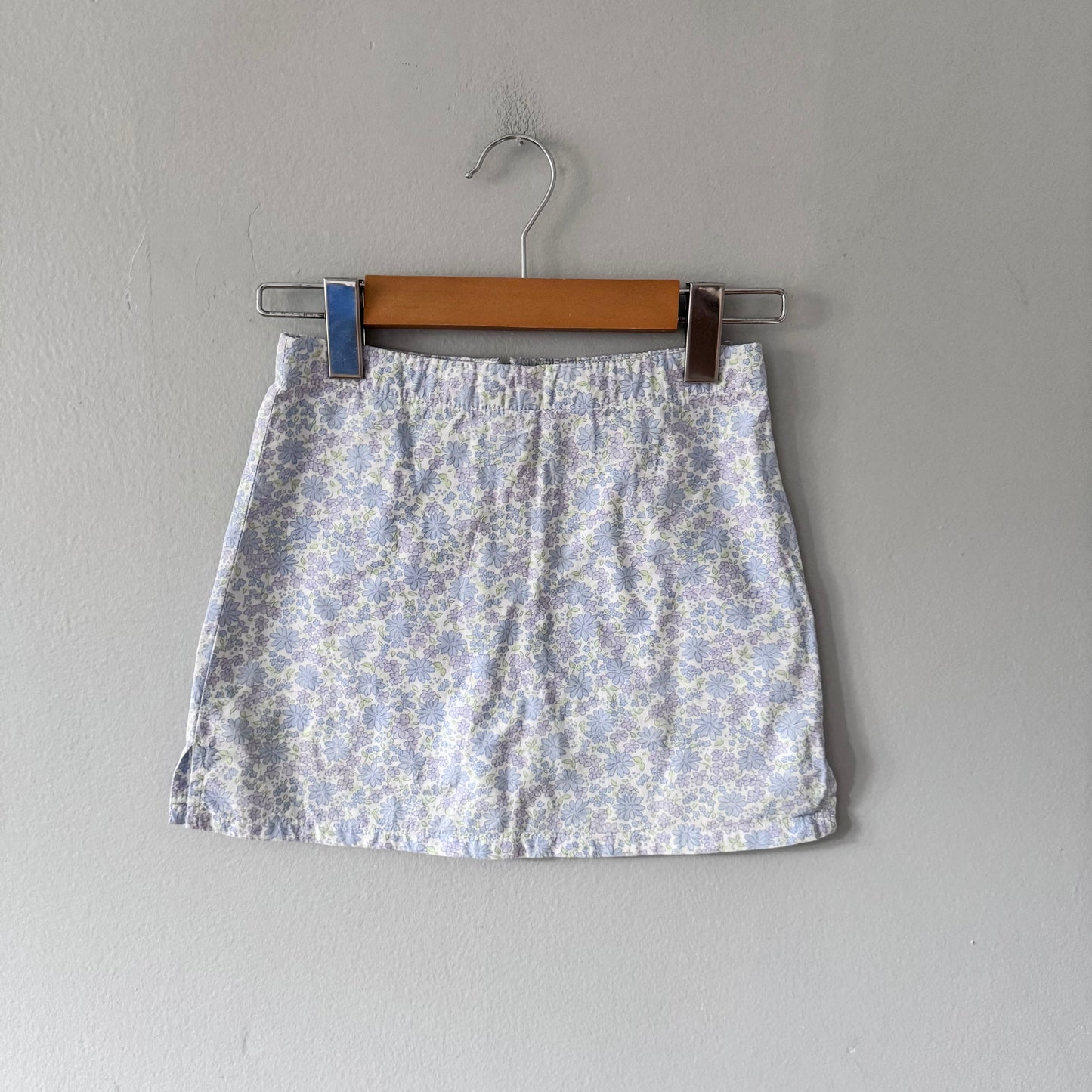 Vintage / Blue floral skort / 7Y
