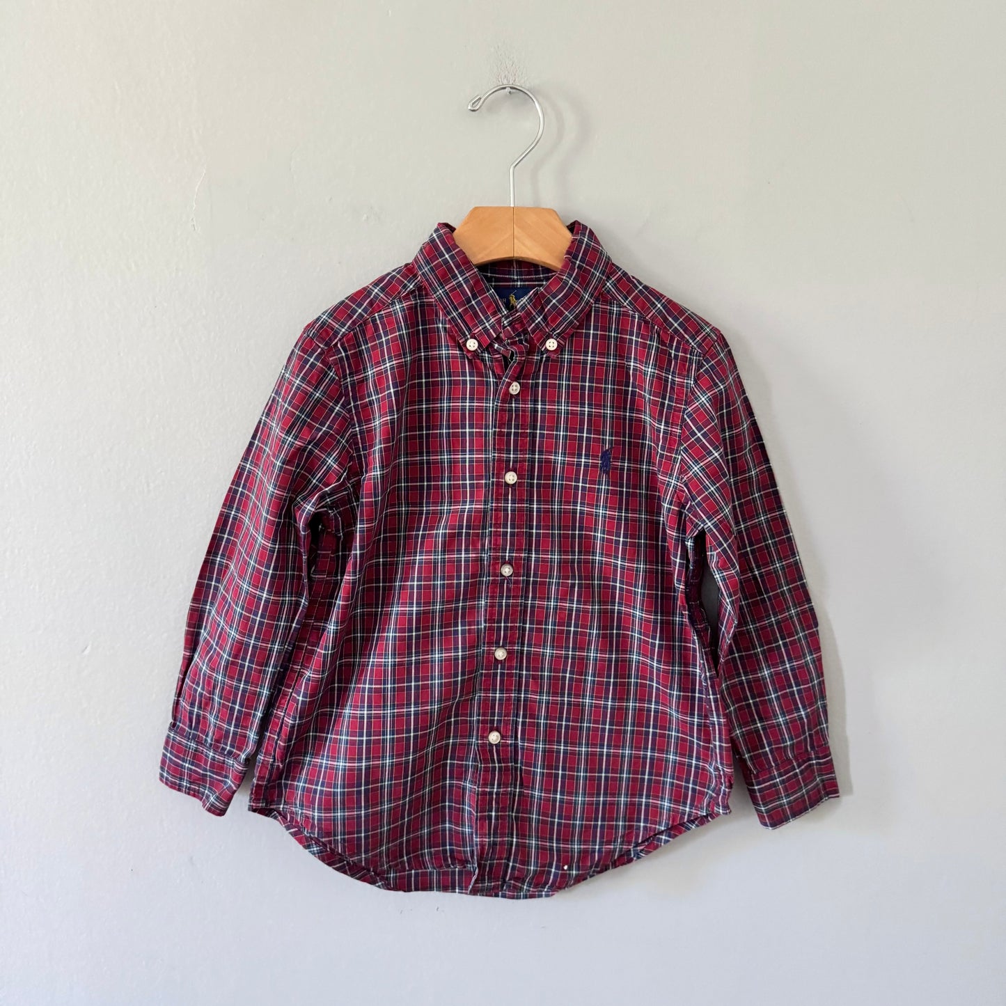 Polo Ralph Lauren / Red checked shirt / 5Y