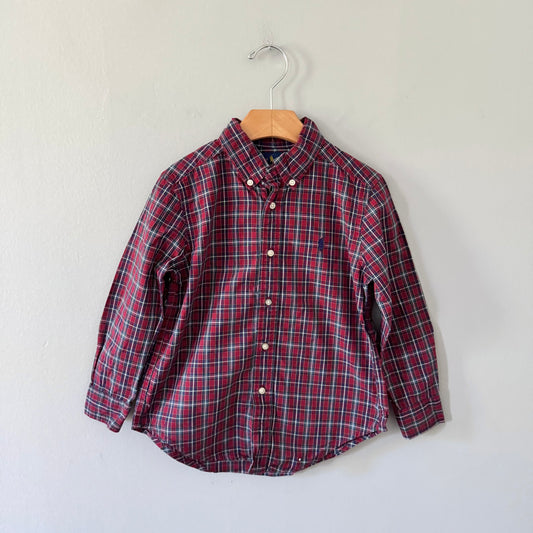 Polo Ralph Lauren / Red checked shirt / 5Y