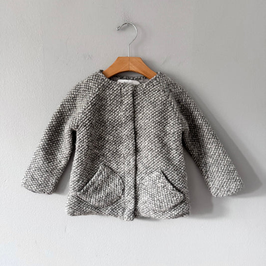 Zara / Grey knit jacket / 3-4Y