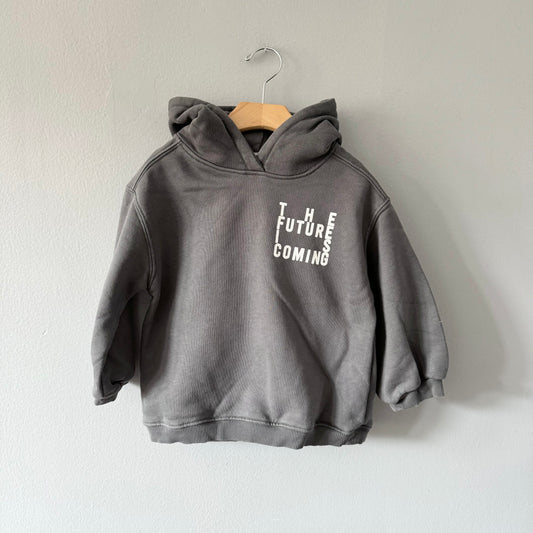 Zara / the future is coming hoodie / 4-5Y