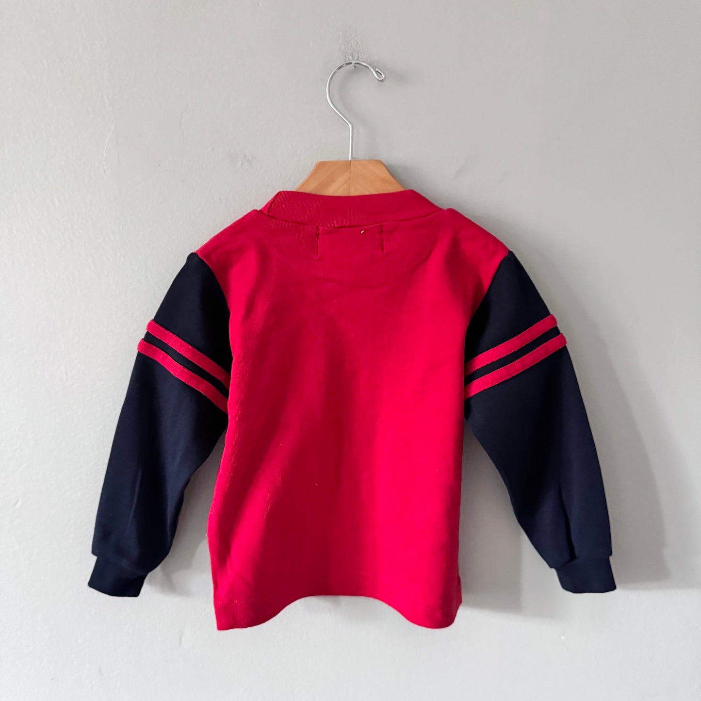 Vintage / Red x navy long sleeve / 4Y