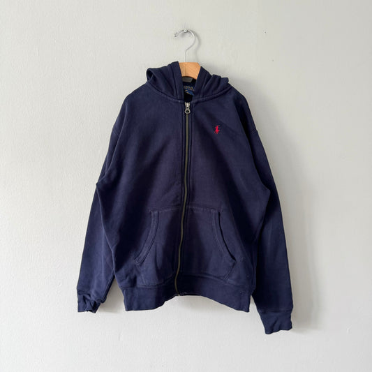 Polo Ralph Lauren / Navy zip up hoodie / 10-12Y