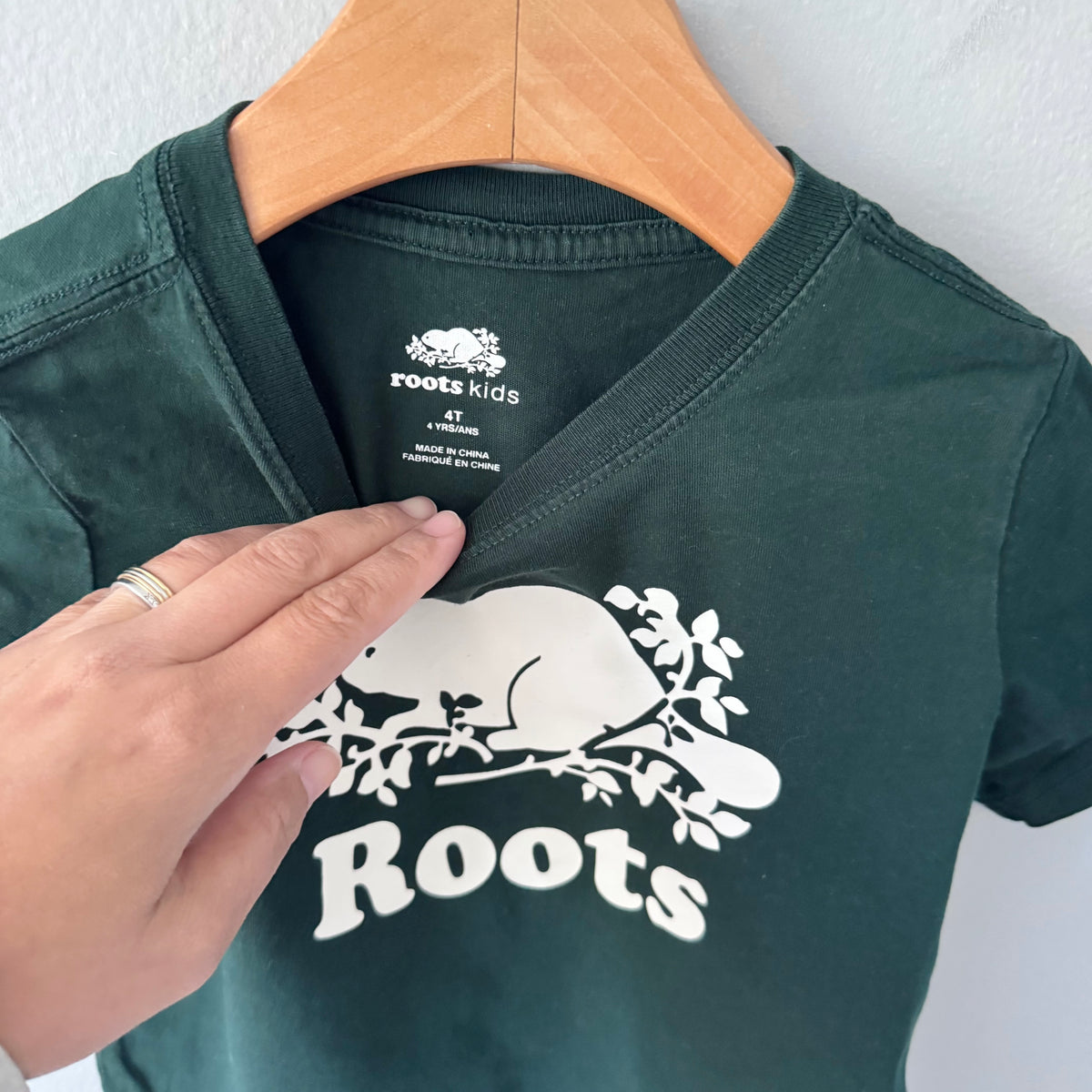 Roots / Green T-shirt / 4T