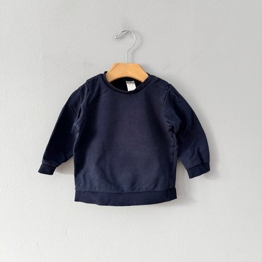 H&M / Navy sweatshirt / 12-18M