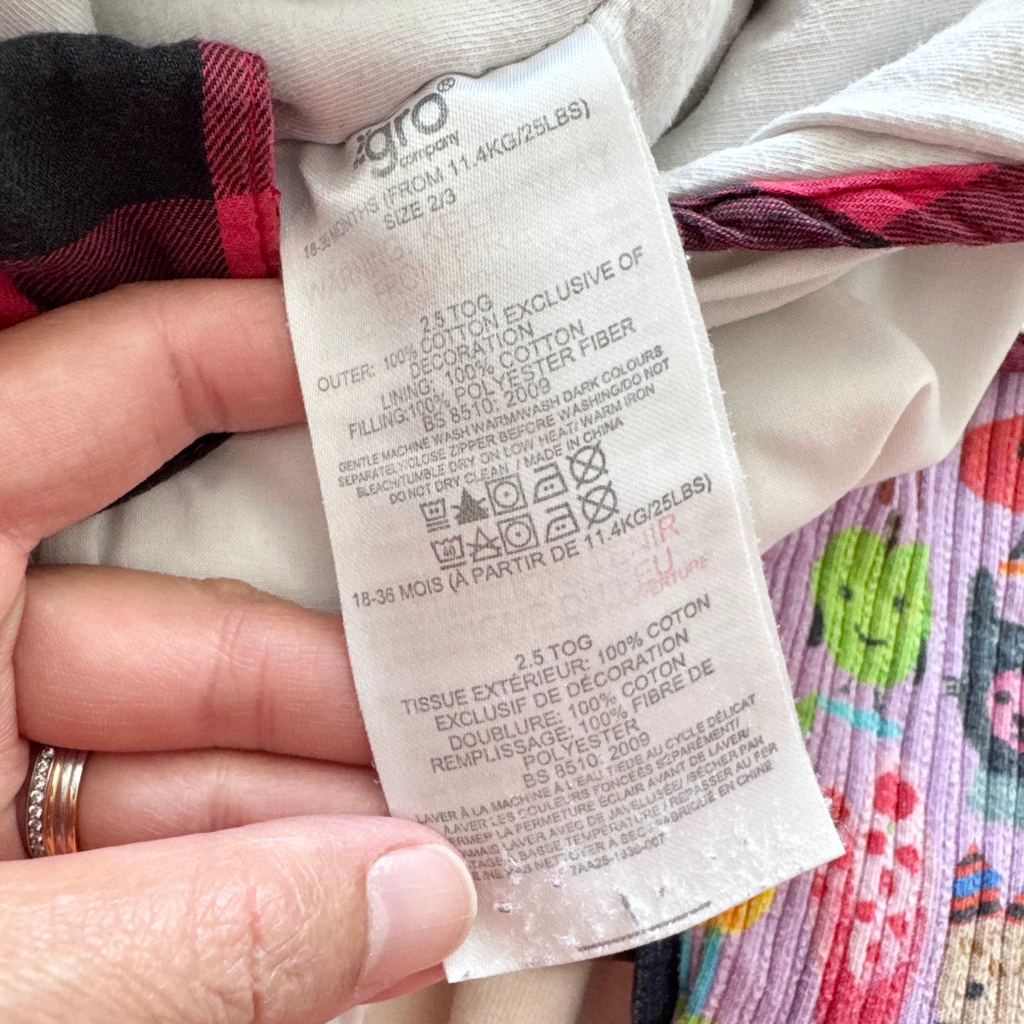 Grobag / 2.5tog sleep sack / 18-36M