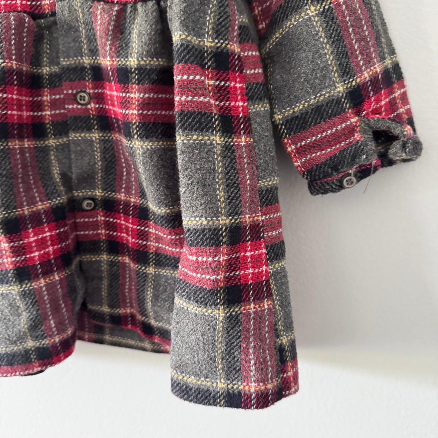 Zara / Grey x red fall/winter tweed dress / 2-3Y
