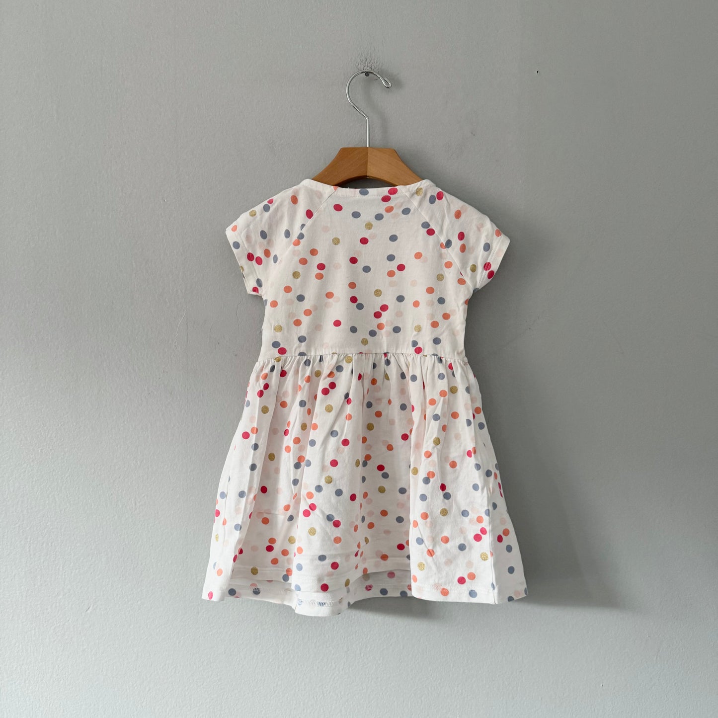 Petit Bateau / White x Dots summer dress / 24M