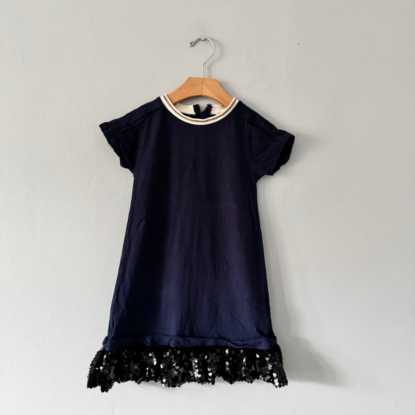 Crewcuts / Navy sequin dress / 5Y