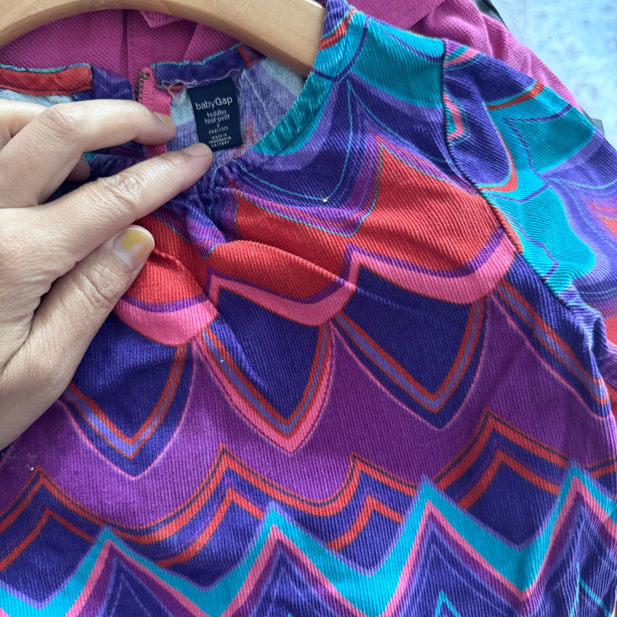 Gap / Purple corduroy dress / 3Y
