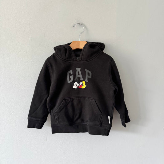 Gap / Black Mickey hoodie / 4Y