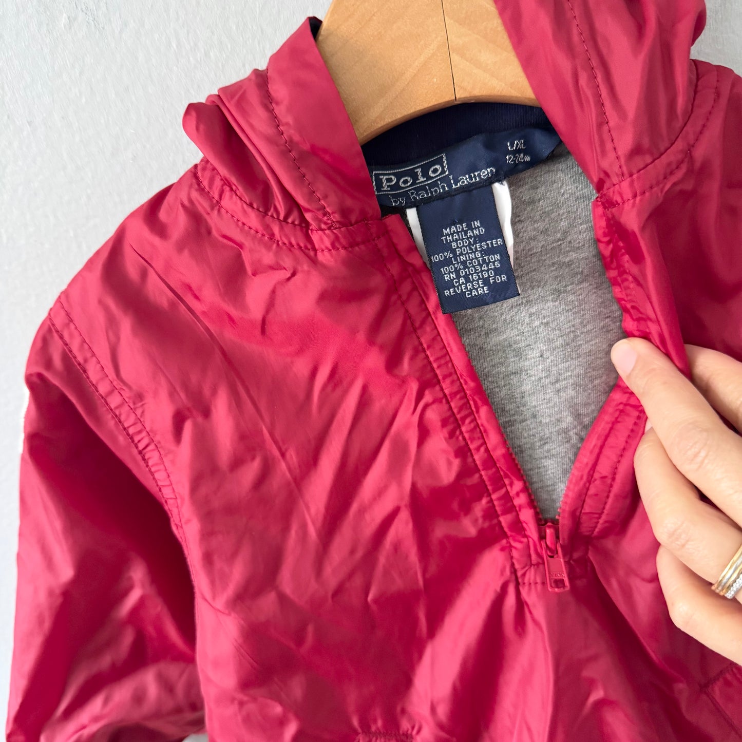 Polo Ralph Lauren / Red windbreaker / 12-24M