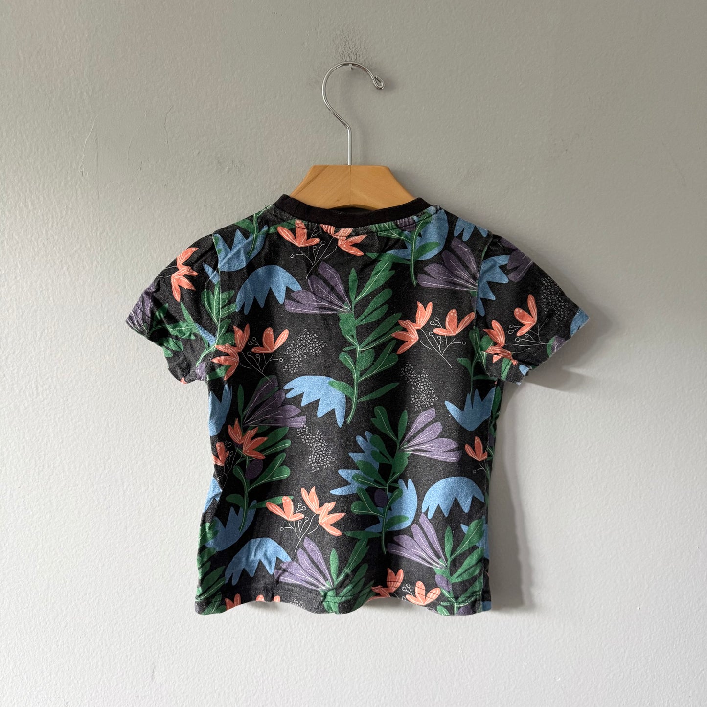 Birdz / Black x leaves T-shirt / 2Y
