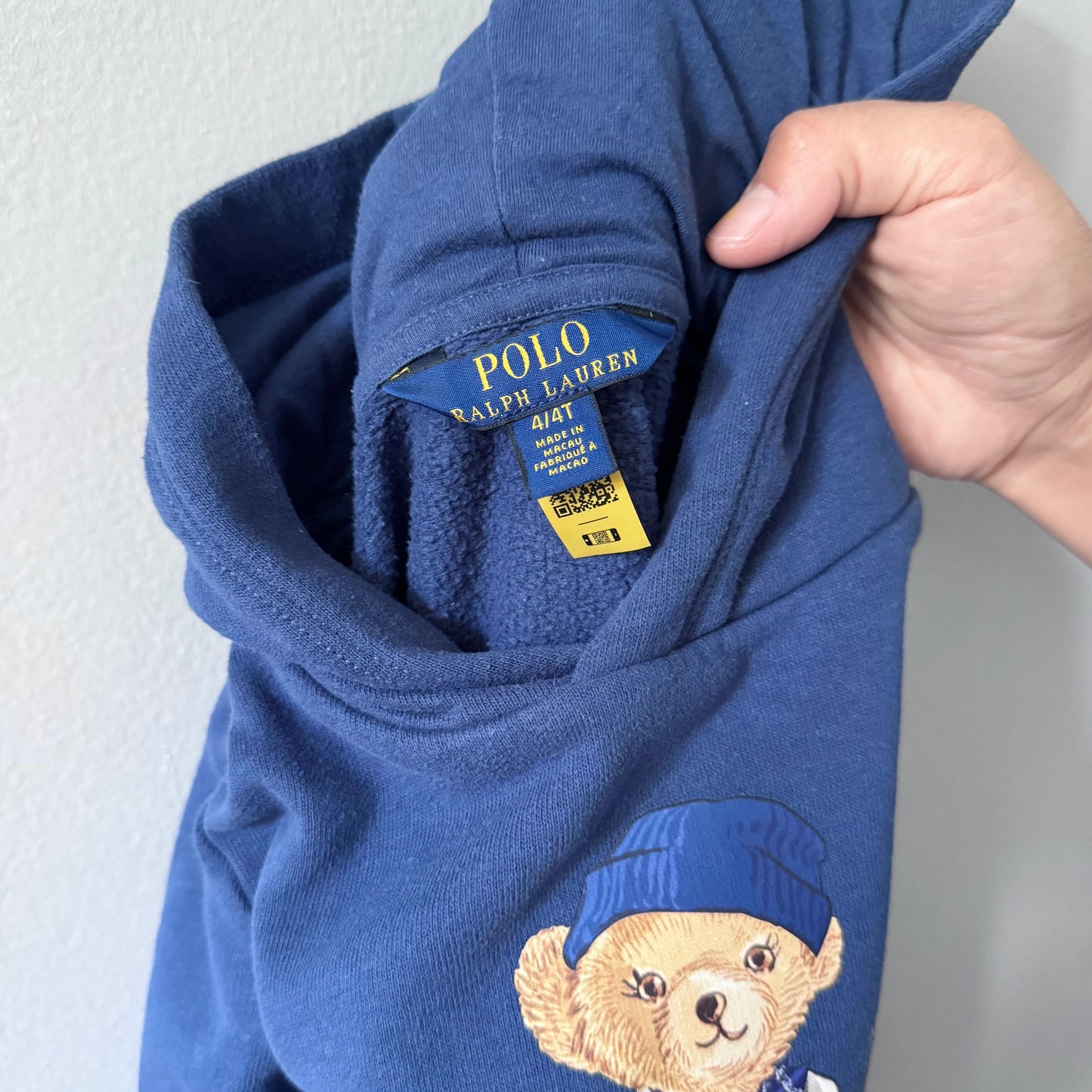 Polo Ralph Lauren / Navy Polo Bear crew dress / 4Y