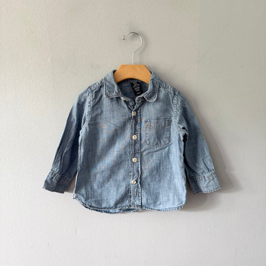 Gap / Chambray long sleeve shirt / 18-24M