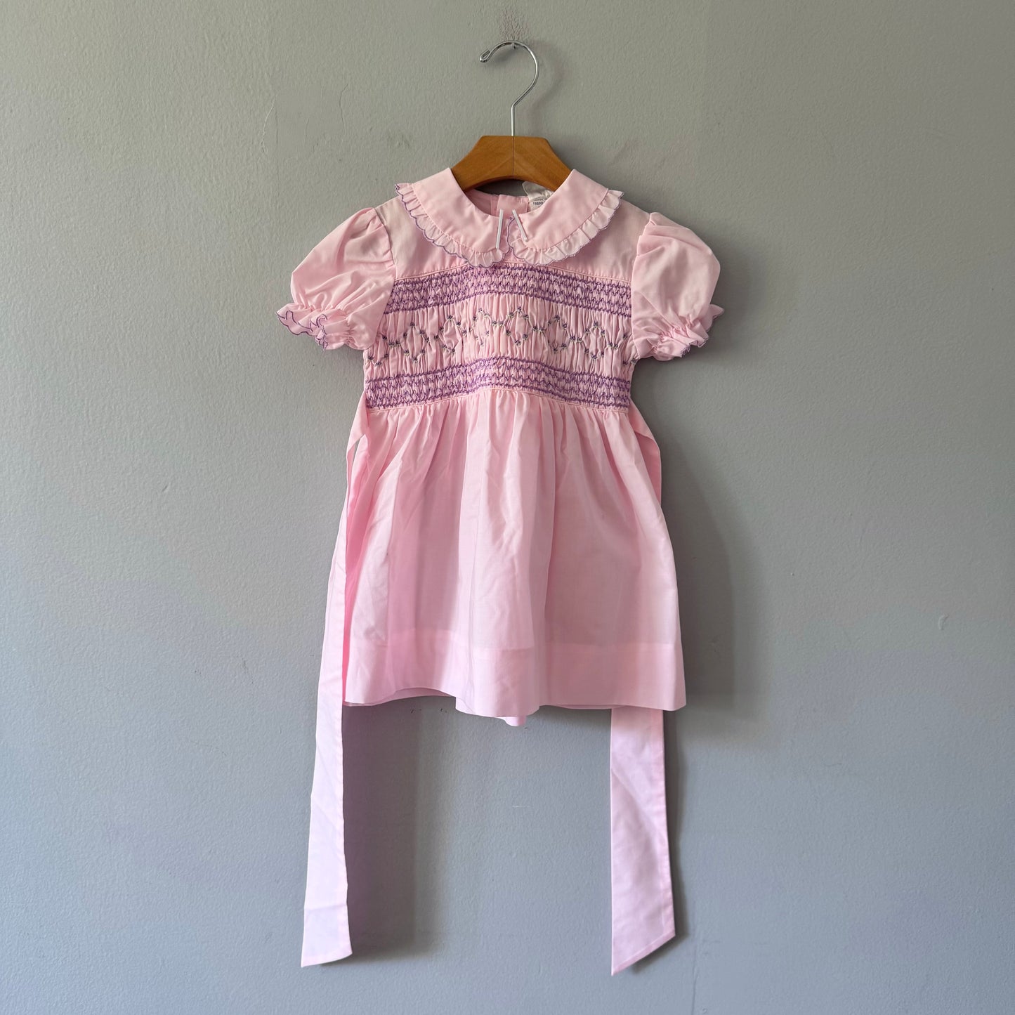 Vintage / Light pink blouse dress / 3Y