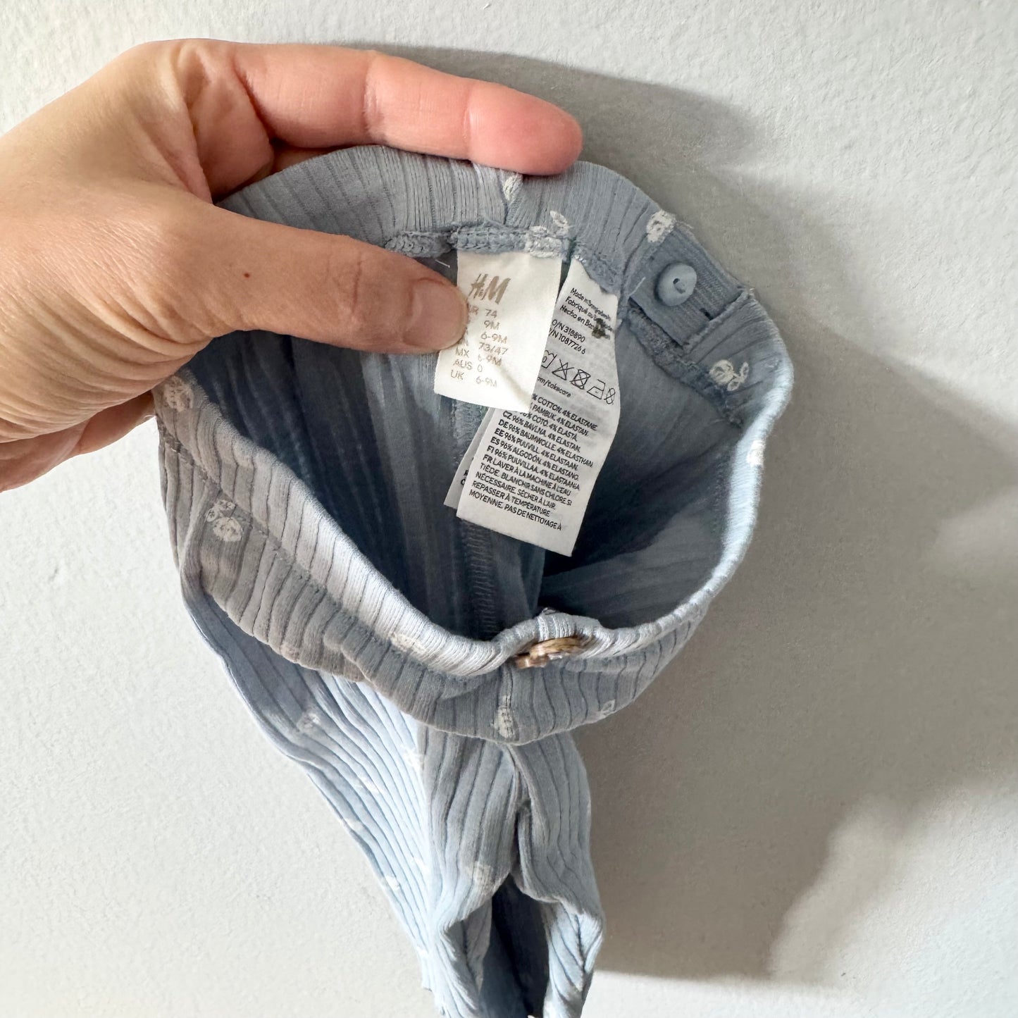 H&M / Ribbed leggings x 2 / 6-9M