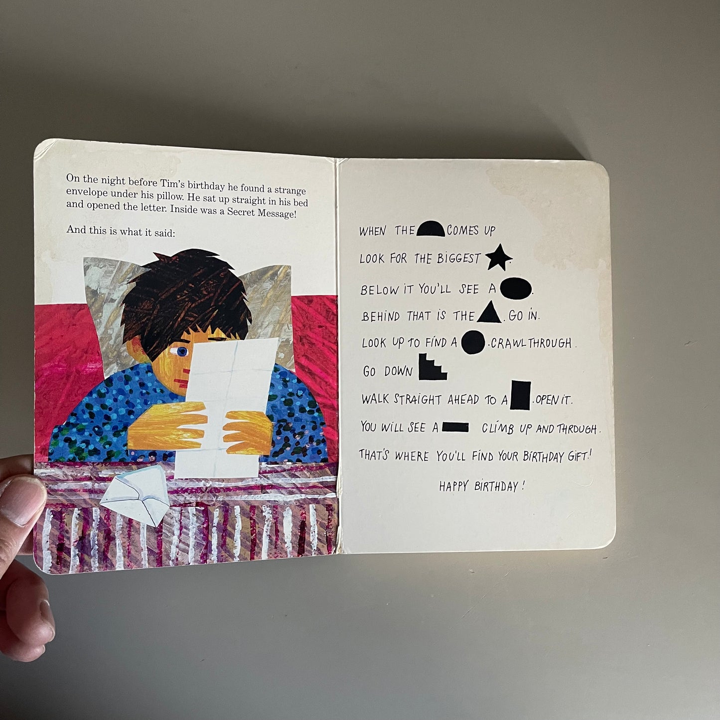 The Secret Birthday Message / Eric Carle