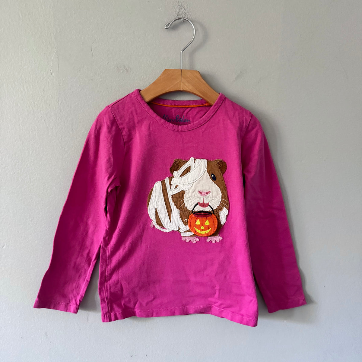 Mini Boden / Pink halloween long sleeve / 4-5Y