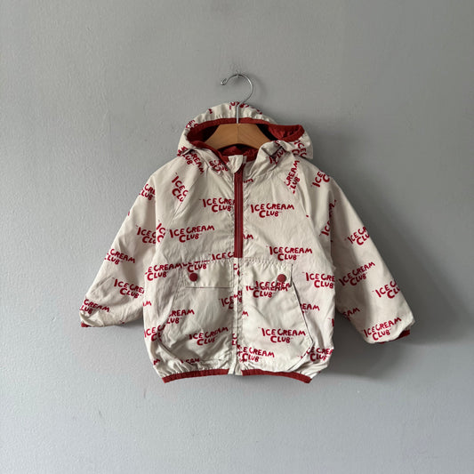 Zara / Orange reversible windbreaker / 18-24M