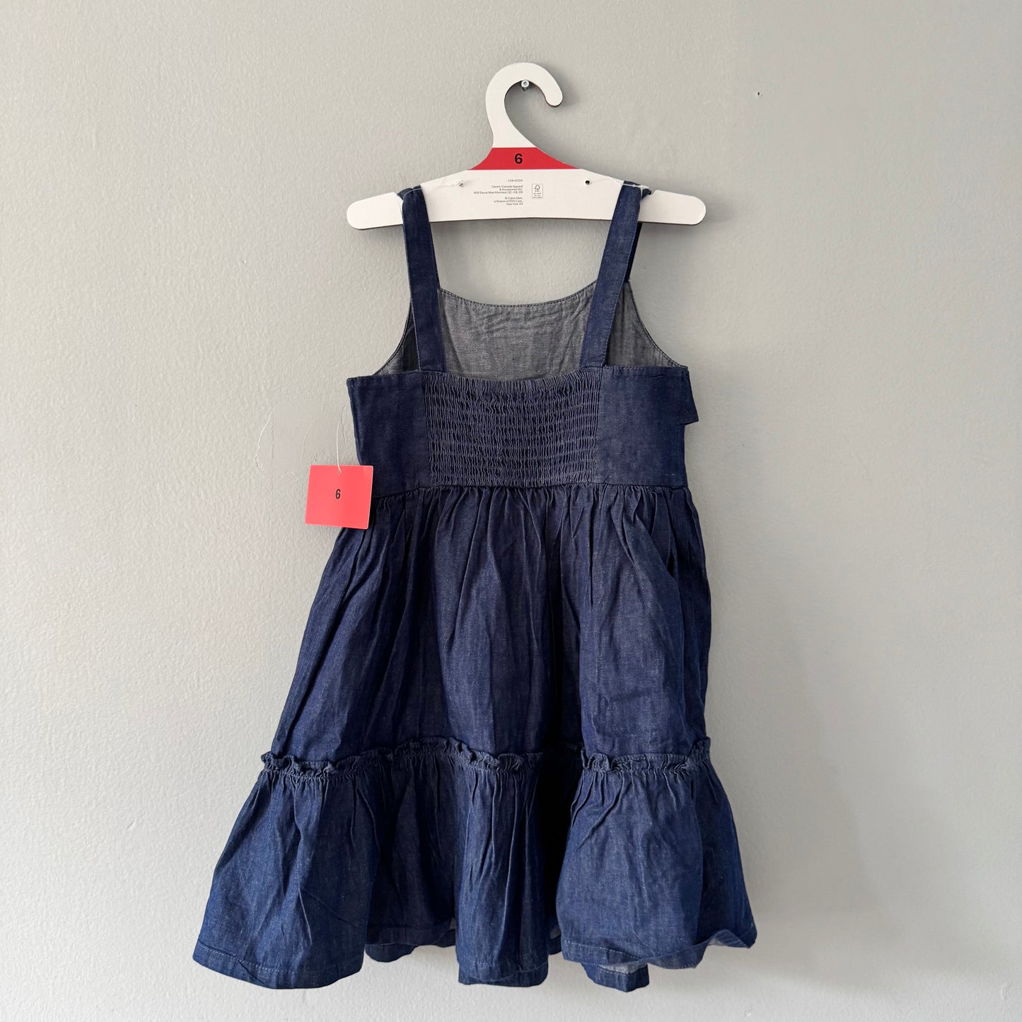 Calvin Klein / Dark chambrey cami dress / 6Y - New with tag