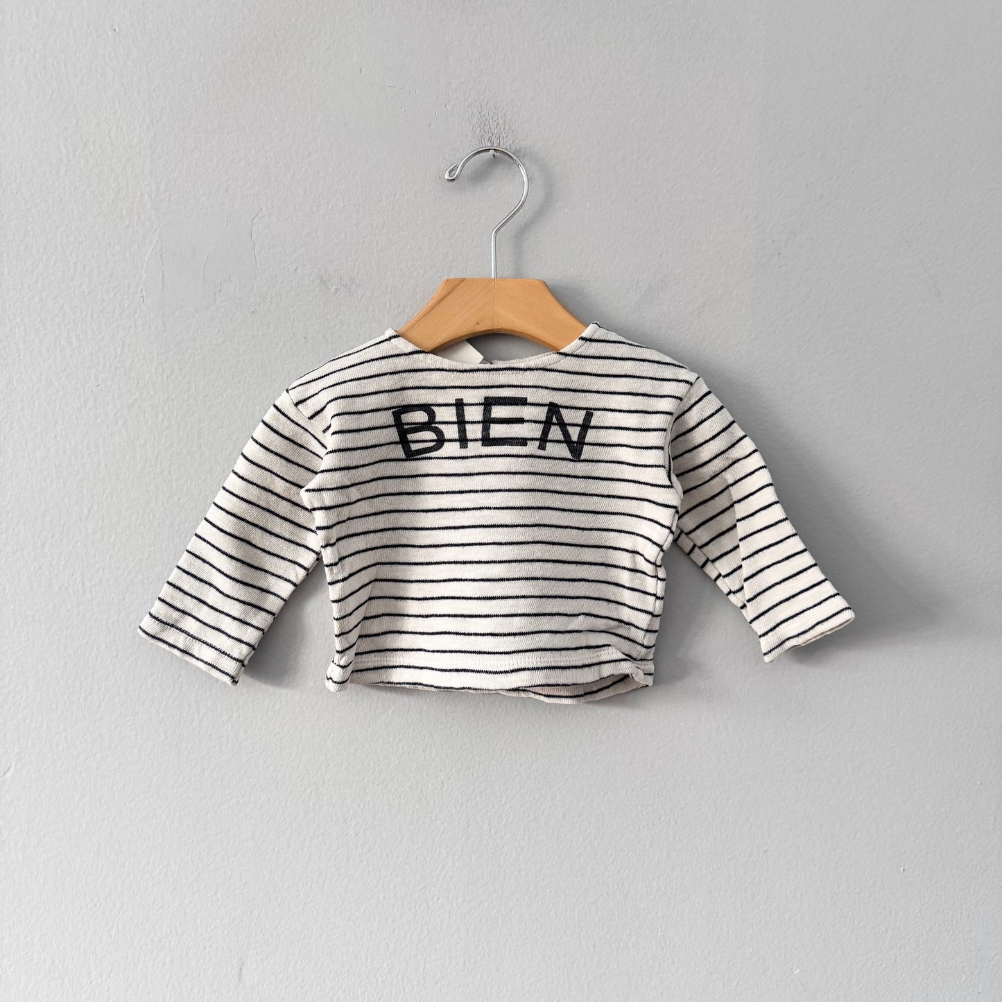 Zara / Haut rayé à manches longues / 3-6M