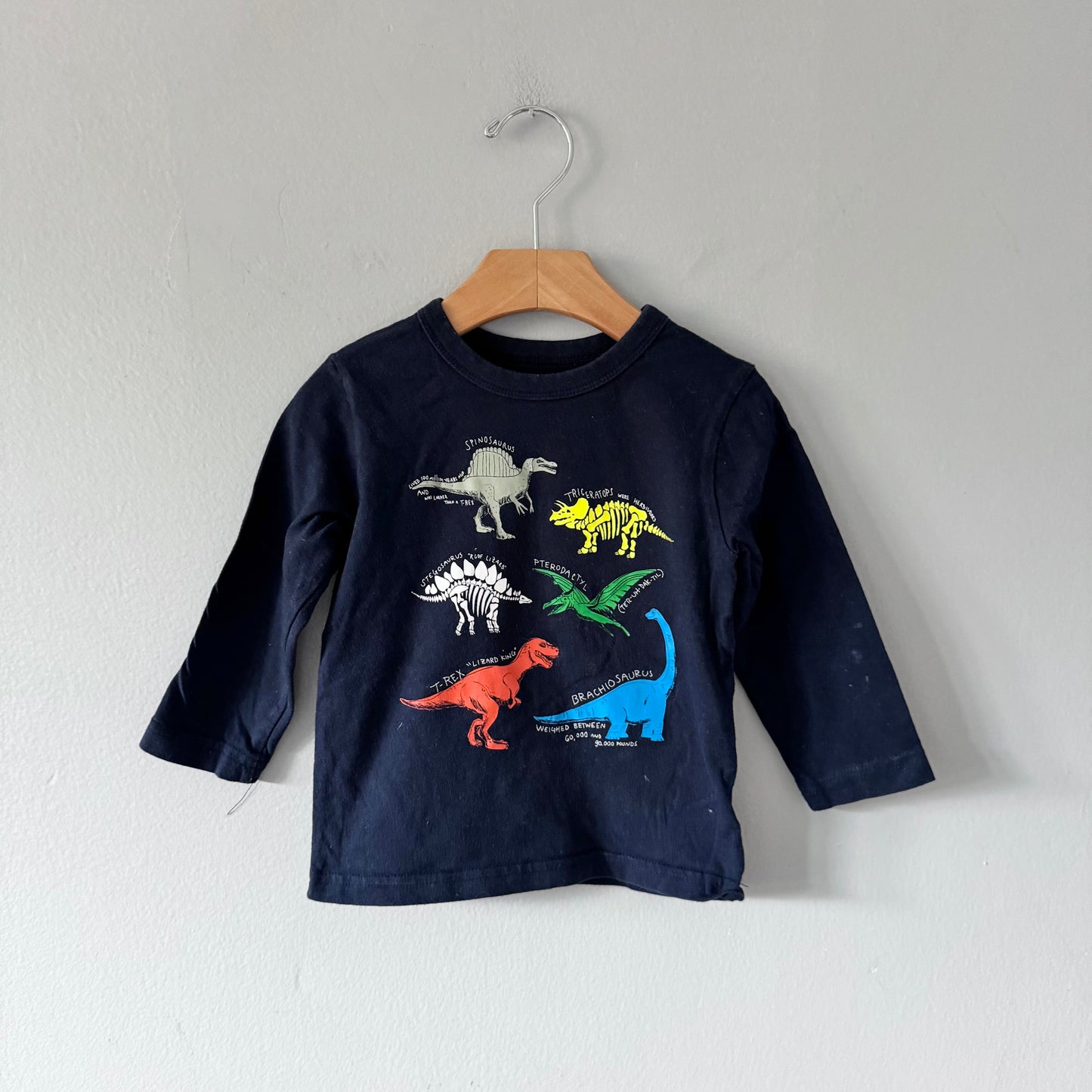Gap / Marine x dinosaure manches longues / 18-24M
