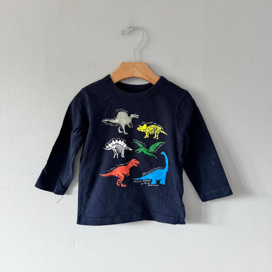 Gap / Navy x dinosaur long sleeve / 18-24M