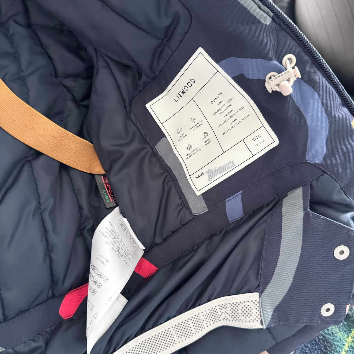 Liewood / Navy winter jacket / 5Y