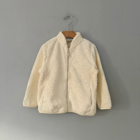 Uniqlo / White sherpa jacket / 3Y