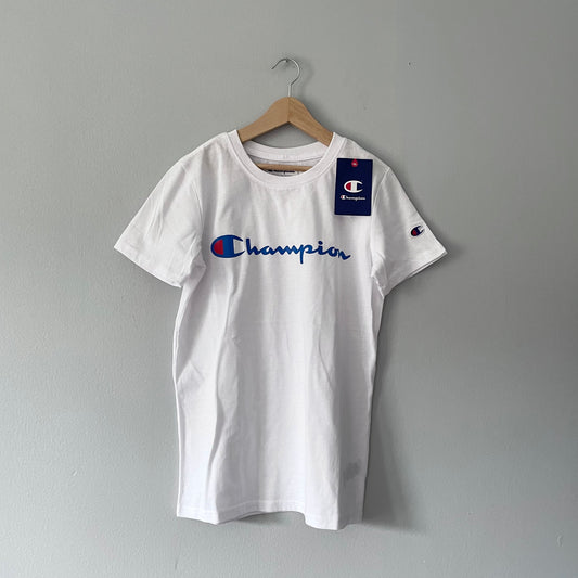 Champion (New) / White T-shirt / M(10Y)