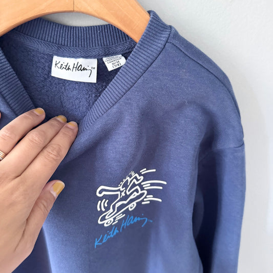 Keith Haring / Navy sweatshirt / 7-8Y
