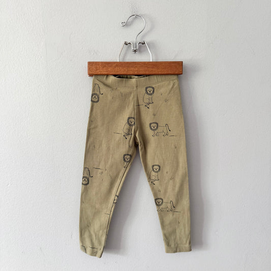 Rise Little Earthling / Khaki leggings / 18-24M