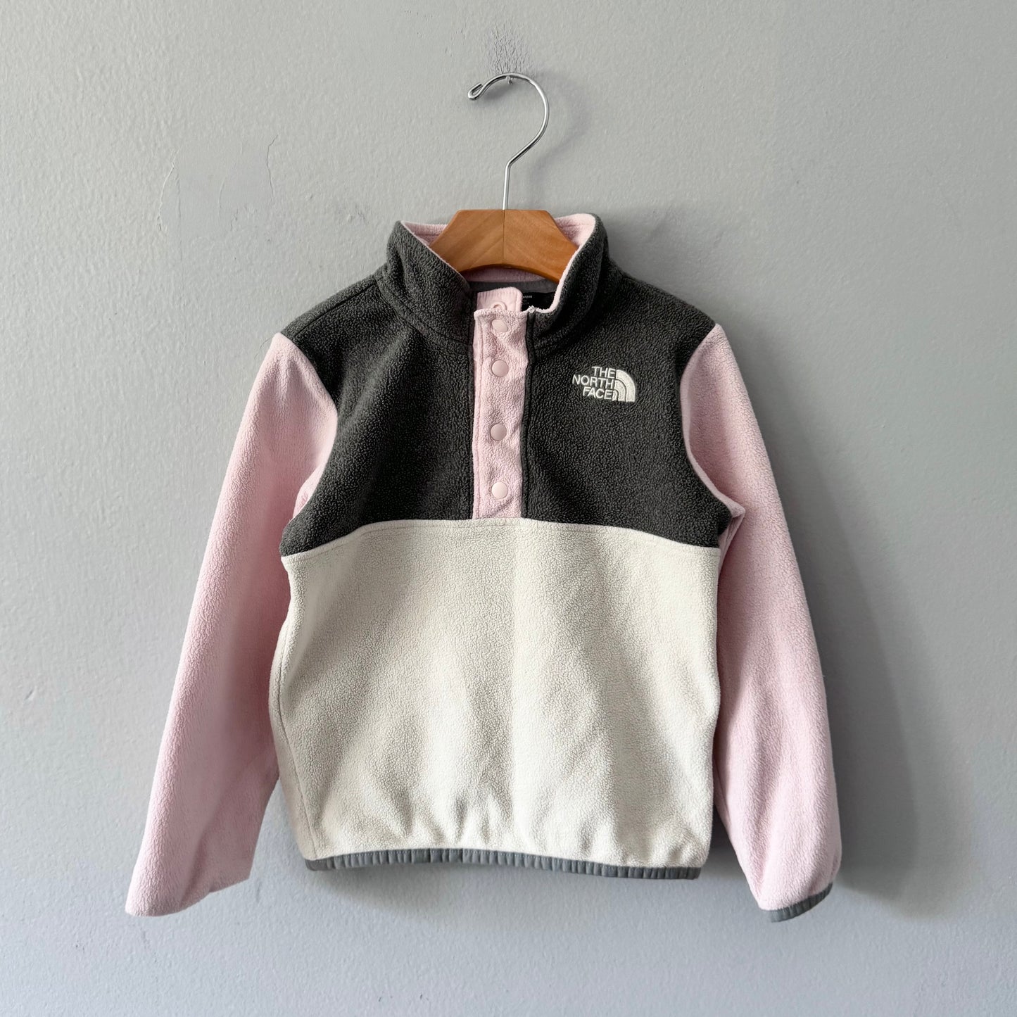 The North Face / Light pink x grey fleece / 4T