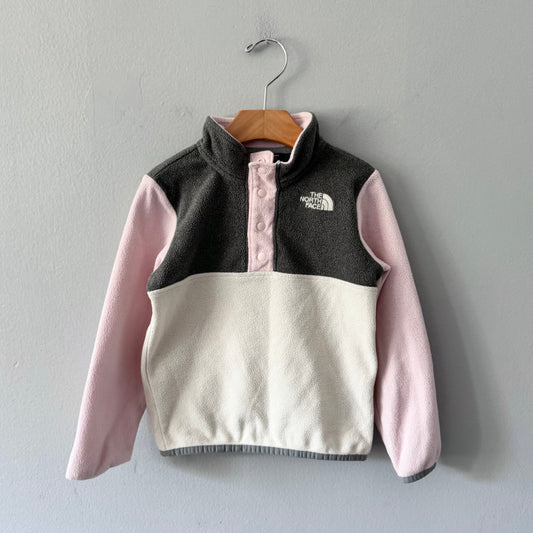 The North Face / Light pink x grey fleece / 4T