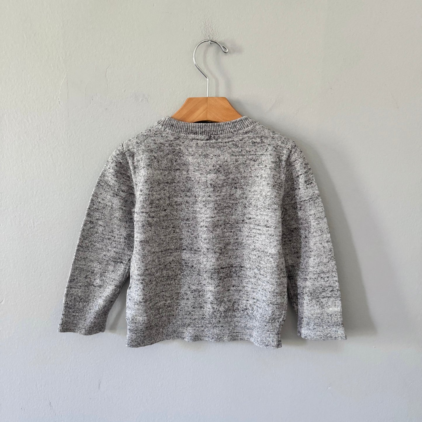 Gap / Salt and pepper cotton knit pullover / 2Y