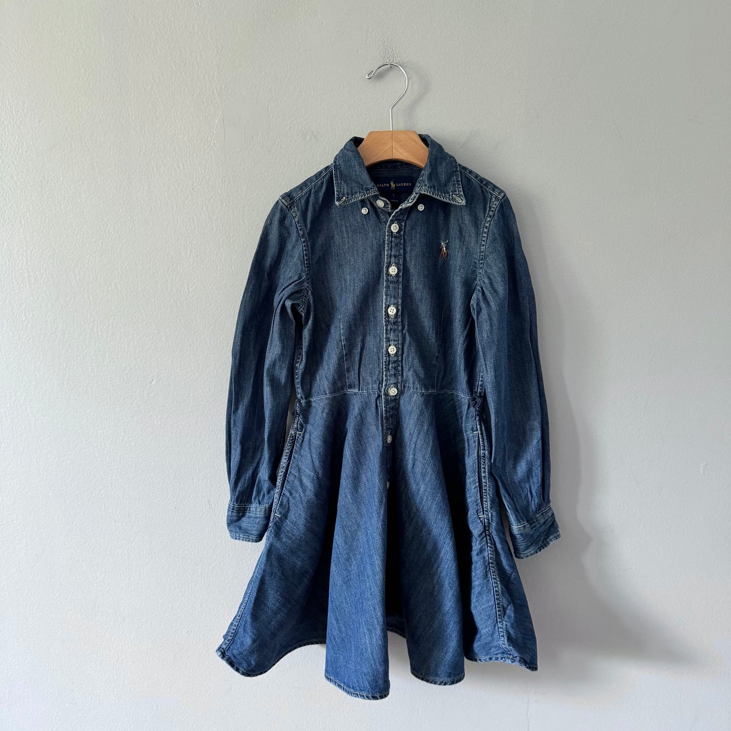 Polo Ralph Lauren / Denim shirt dress / 7Y