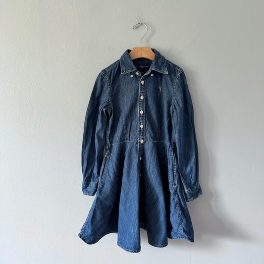 Polo Ralph Lauren / Denim shirt dress / 7Y