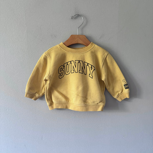 Gap x Sesame Street / Yellow sweatshirt / 6-12M