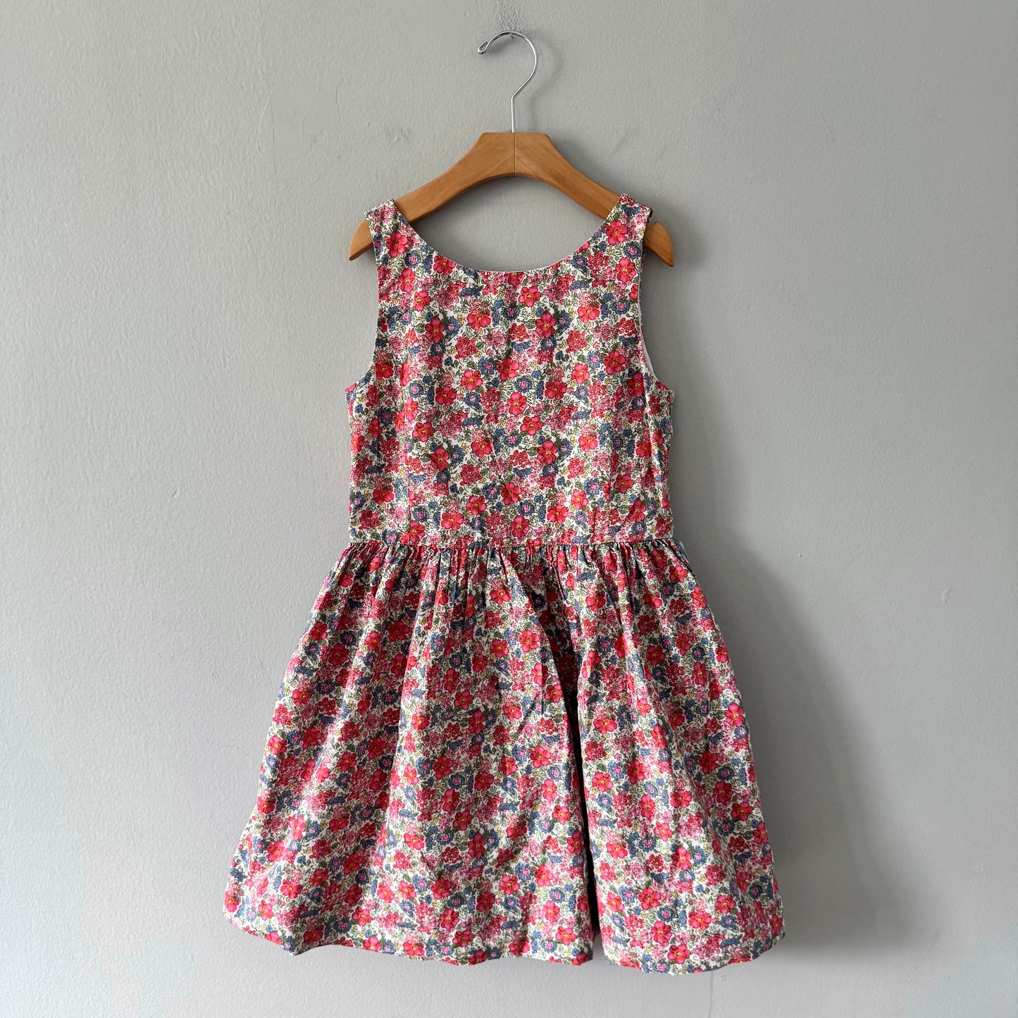 Polo Ralph Lauren / Pink x blue floral dress / 10Y