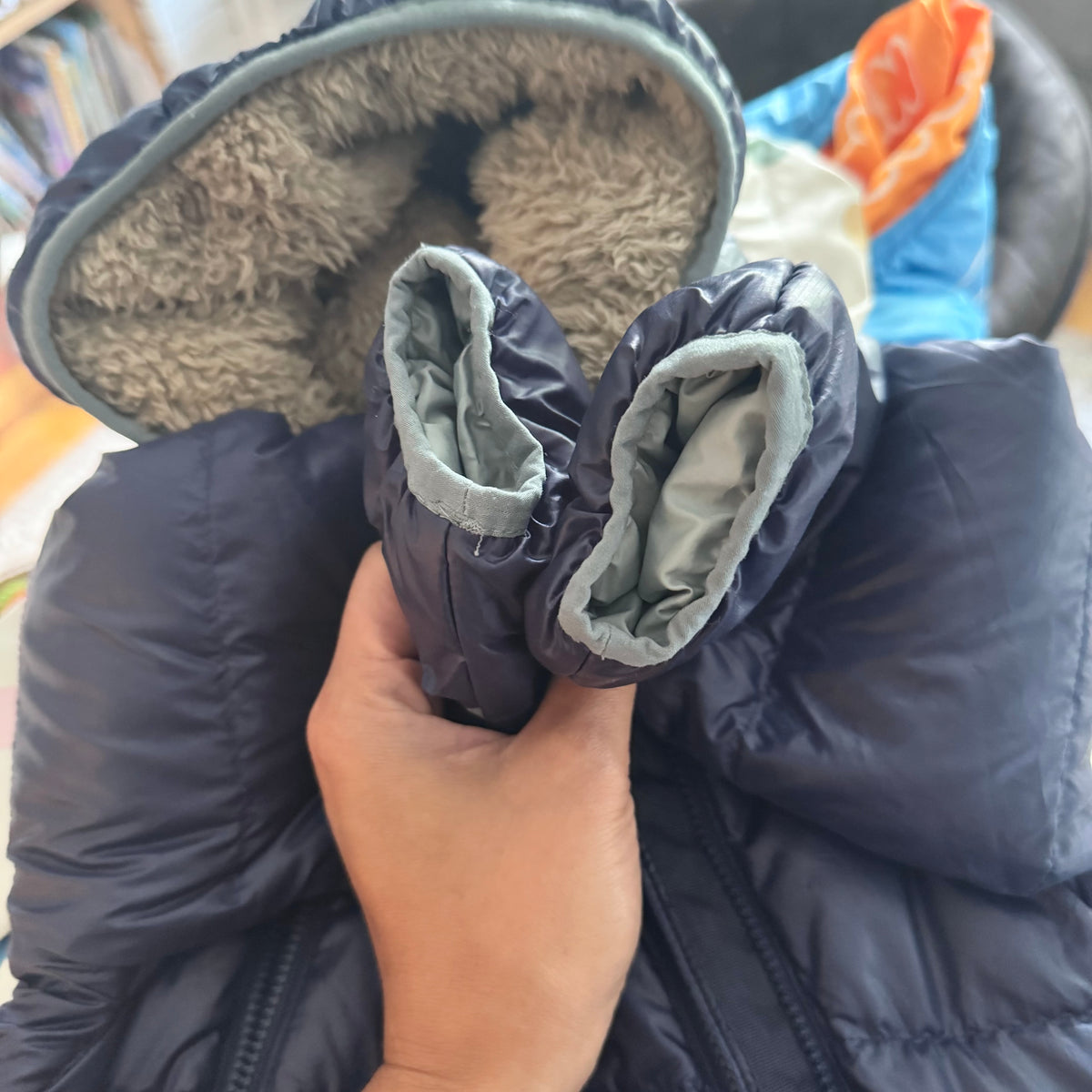 Patagonia / Navy bunting suit / 6-12M