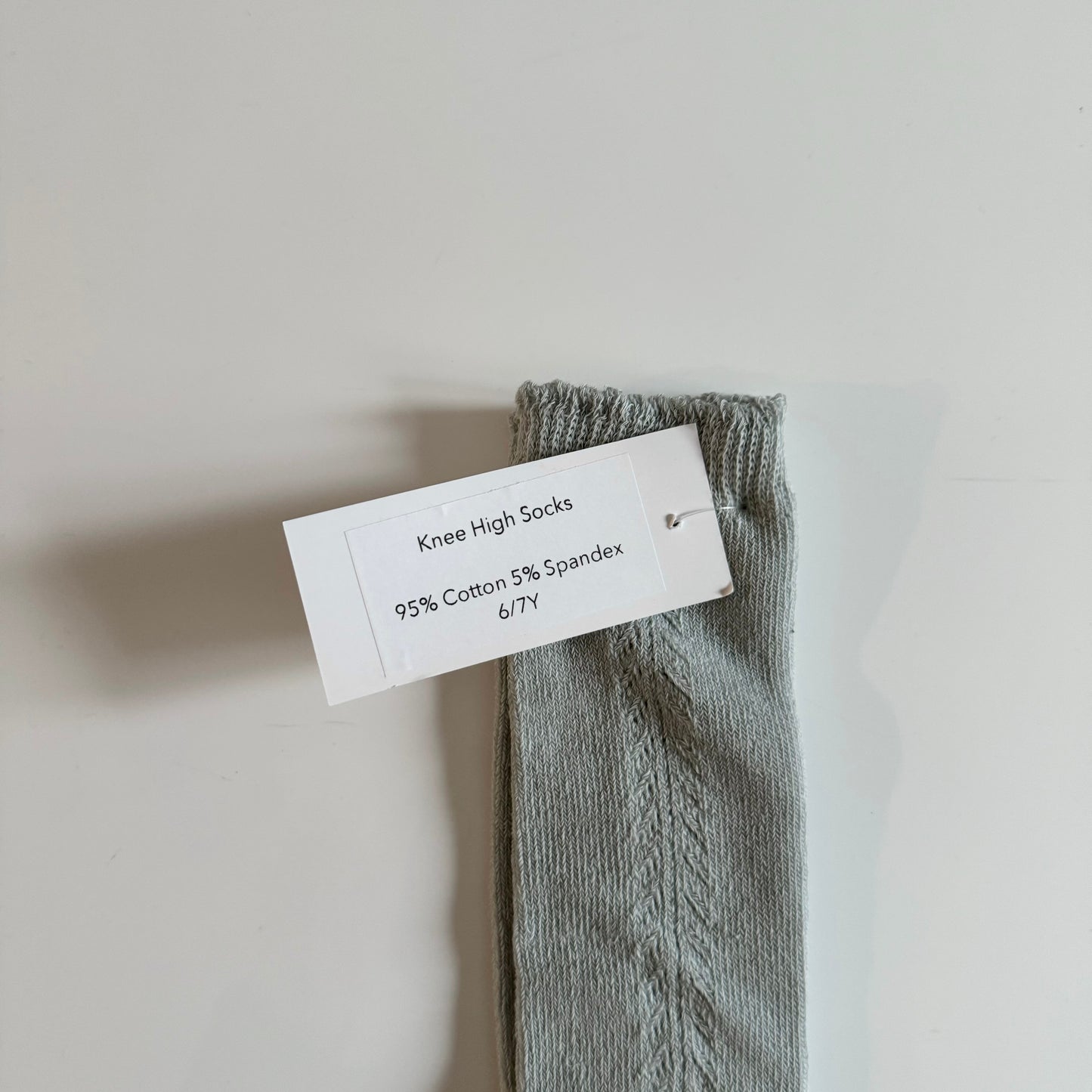 Oak + Acorn / Little Sprout Knee High Socks | Stone Blue