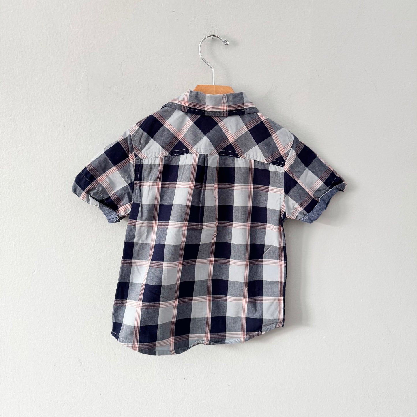 Ben Sherman / Chemise à carreaux bleu marine / 4 ans