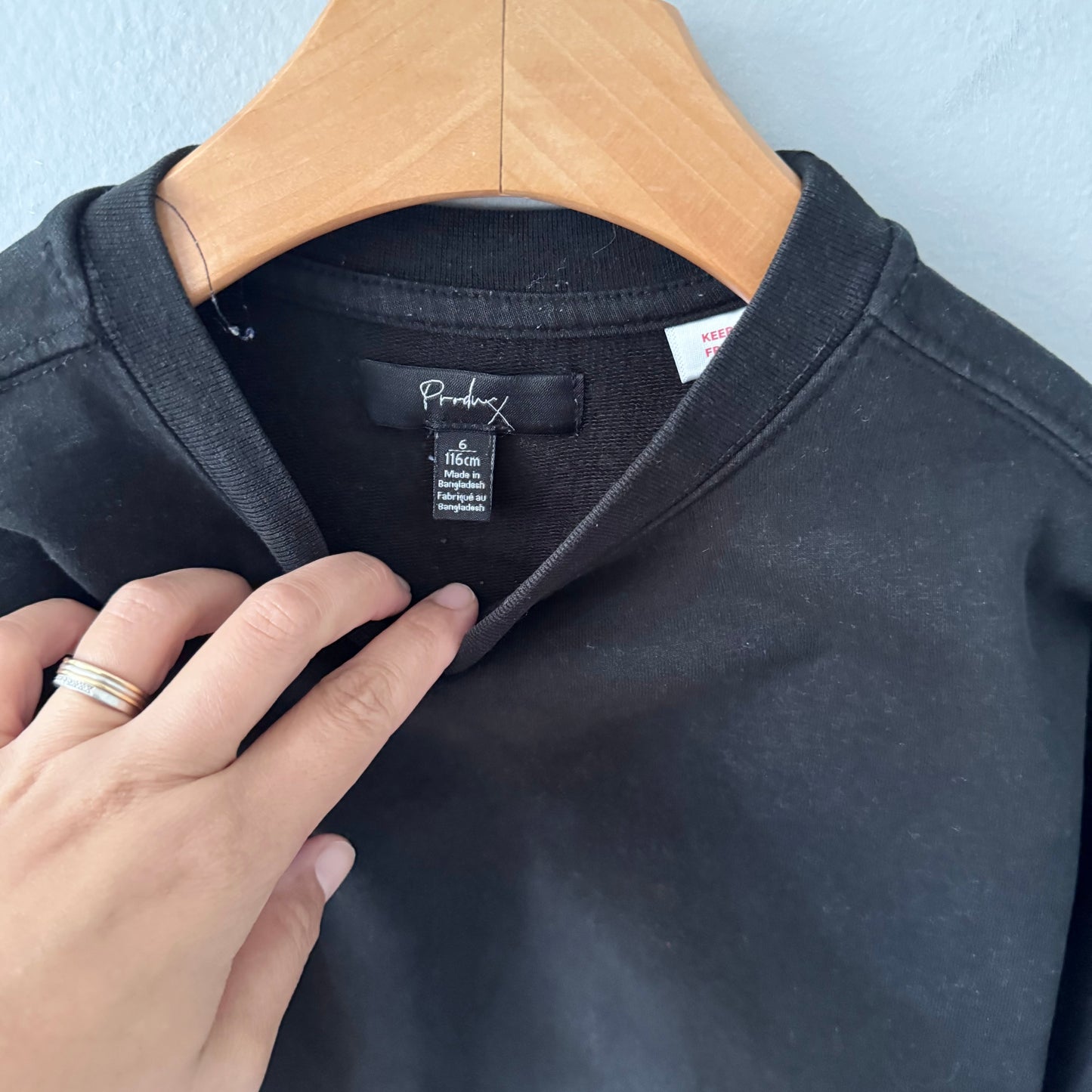 Produ X / Black sweatshirt / 6Y