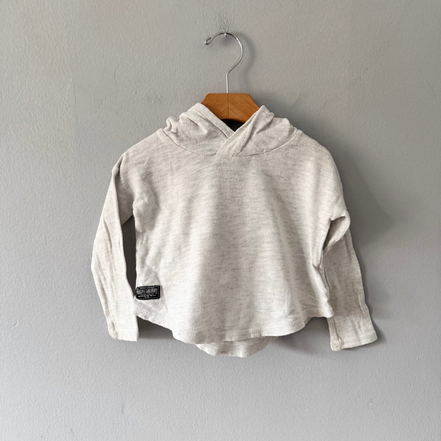 Polo Ralph Lauren / Light grey shirt with hood / 2T