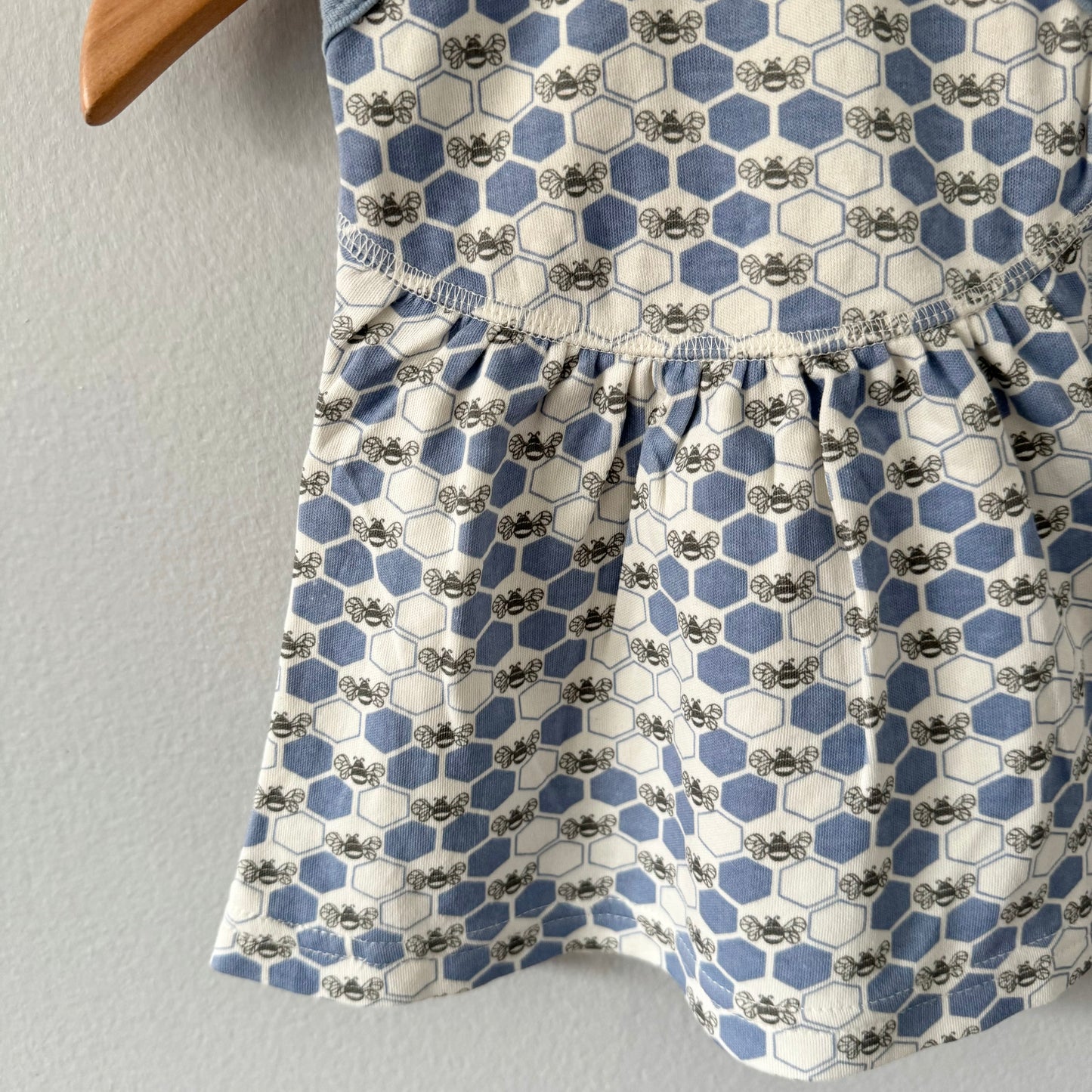 Sapling / Blue x bee tank dress / 0-3M