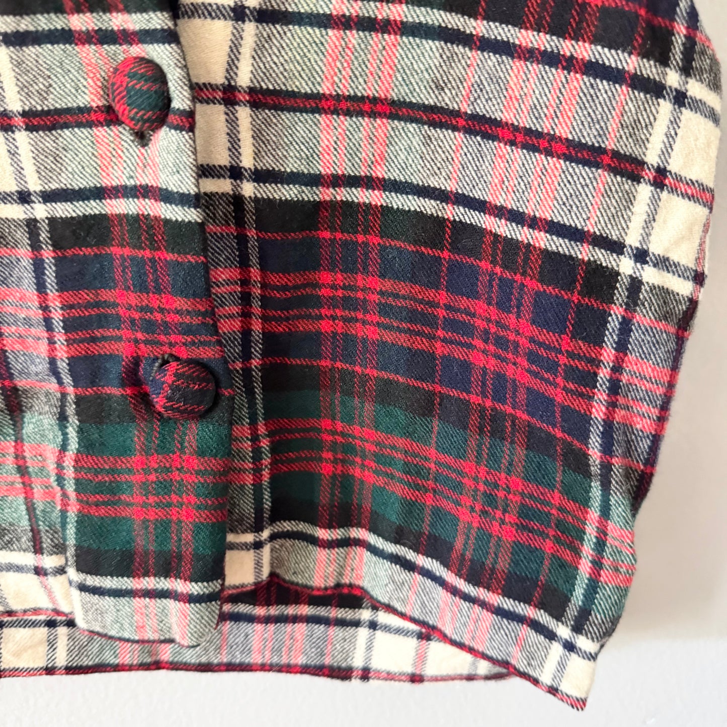 Handmade / Checked vest / 3-5Y